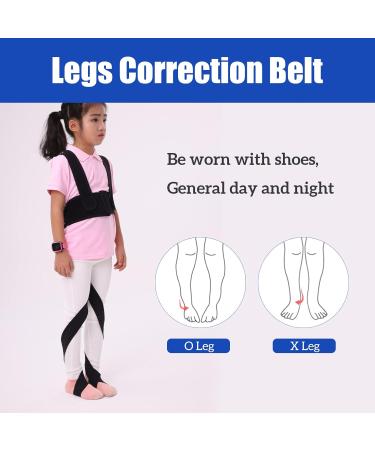 Buy GHORTHOUD O/X Leg Type Correction Belt - Unisex Posture Corrector for Teens - Pediatric Lightweight Bandage - Black Large - Improve Leg Alignment Day & Night - Buy Online on GoSupps.com