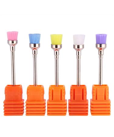 Rotekt 5pcs Nail Drill Bits - Electric Nail Drill Polish Grinding & Dust Remover Brush Heads | International Shipping - Buy Online on GoSupps.com