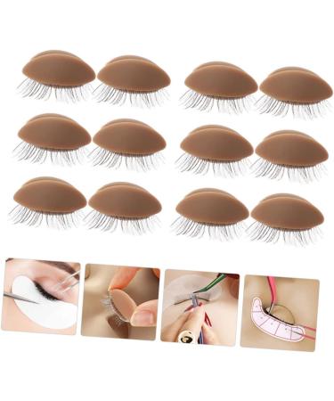 Angoily 6 Pairs Removable Eyelids Replacement Extension Eyelids Replacement Eyelids Tool Eyelash Tool Manikin Makeup Replacement Eyelids Exercise Device Detachable Silica Gel - Buy Online on GoSupps.com