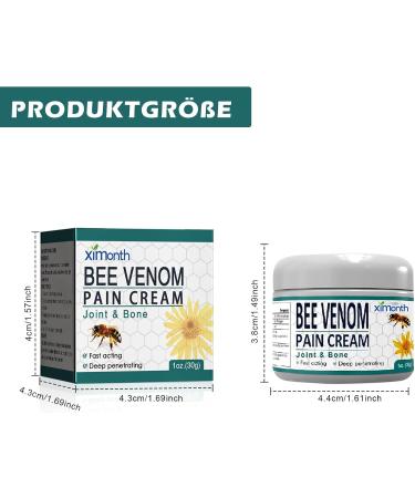 Buy Bee Venom Cream for Pain Relief & Wart Treatment - Bienergiftsalbe (1 Piece) - Effective Natural Ointment - Buy Online on GoSupps.com