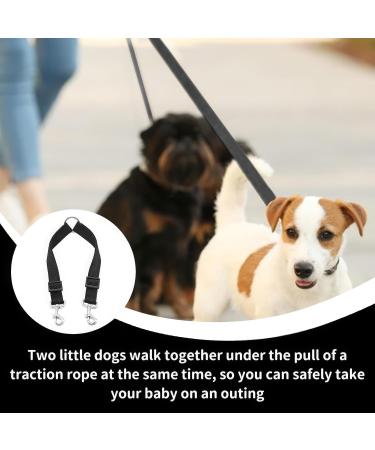 2 Double Dog Lead Adjustable Dog Lead Splitter Nylon Double Dog Lead for Puppy Walks Easy to Use-Dog Leash Coupler Lightweight Soft & Durable-(Red Black.) - Buy Online on GoSupps.com