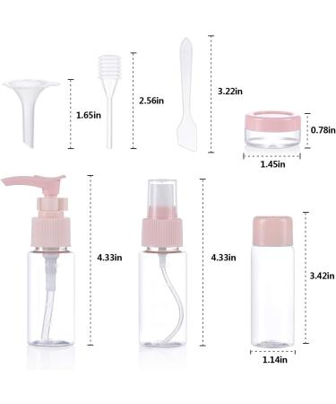 Xiyee Travel Bottles Set - 10-Piece Empty Cosmetic Containers for Shampoo Shower Gel & Cream - Perfect Travel Accessories (Pink) - Buy Online on GoSupps.com