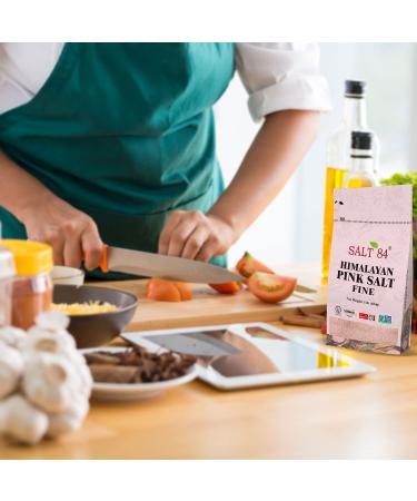 Himalayan Chef Pink Salt Fine Grain 1lb - Pure and Natural | Non-GMO - Buy Online on GoSupps.com