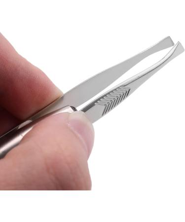 DATOZA Stainless Steel Eyelash & Eyebrow Tweezers with LED Light - Precision Beauty Tool for Flawless Grooming | Fast International Shipping - Buy Online on GoSupps.com