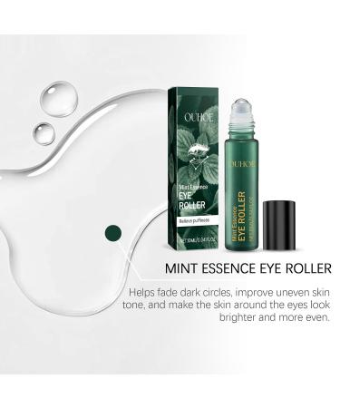 Mint Essence Eye Roller Serum with Vitamin C & Peptides - Anti-Aging Eye Serum for Puffiness & Wrinkles | 0.34 Fl Oz - Shop Internationally - Buy Online on GoSupps.com