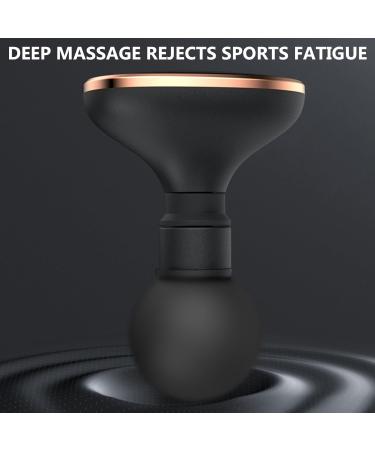 Mini Portable Massage Gun - 5-Speed Deep Tissue Percussion Massager for Neck & Lumbar Spine - Pocket Size Relaxation Device Black - Buy Online on GoSupps.com