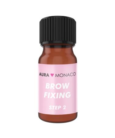 Aura monaco brow fixing lotion step 2 5ml for professional brow lifting premium eyebrows styling vegan brow shaping liquid 5g with vegan formula ultra effective short exposure time