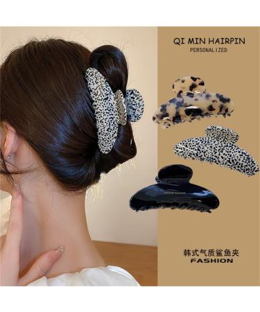 Limtula French-style Multi Type Woman Ponytail Hair Clip Delicate Jaw Clip -slip Large Shower Wash Face Hair Accessories Black - Buy Online on GoSupps.com