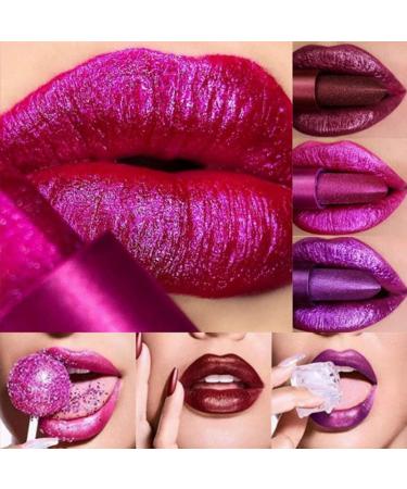 AKARY Glitter Metal Lip Gloss Set 4 Color Valentine s Day Shimmer Lipstick | Waterproof Long-Lasting Makeup Kit - Buy Online on GoSupps.com
