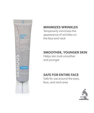 Serious Skincare INSTA-TOX Instant Wrinkle Smoothing Serum Trio - Reduce Lines Wrinkles & Pores - Perfect for All Skin Types - 0.75 Fl. Oz. (3 Pack) - Fast International Shipping - Buy Online on GoSupps.com