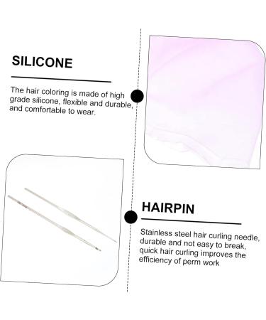 Beavorty 2 Sets Hair Color Highlighter Cap Coloring Caps for Hair Dye Salon Hair Coloring Dye Cap Hair Staining Hat Hair Bleaching Cap Hair Coloring Hat Hair Color Kit Stainless Steel - Buy Online on GoSupps.com