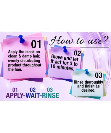 Prohall Cosmetic Purple Mask & Toner for Blonde Hair Color Enhancing Gloss Repair for Dry Damaged & Brassy Locks, Reduces Yellow Hue - Purple - Buy Online on GoSupps.com
