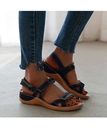 Creev Women's Flat Sandals | Breathable Open Toe Walking Shoes | Non-Slip Flip-Flops & Hiking Sandals for Summer & Beach Available in Brown & Pink (EU 44) - Buy Online on GoSupps.com