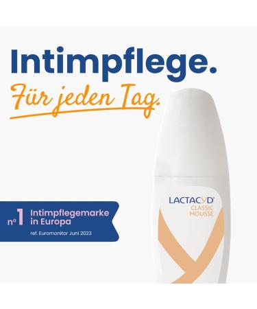 Lactacyd Classic Mousse Soft washing foam with adjusted pH value and natural Llactic acid clinically tested and confirmed 150 ml - Buy Online on GoSupps.com