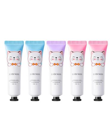 Yiida intensive hand cream - hand cream set - hand lotion - 5 -pack hand cream gift set for dry hands hand cream in travel size gifts for women birthday