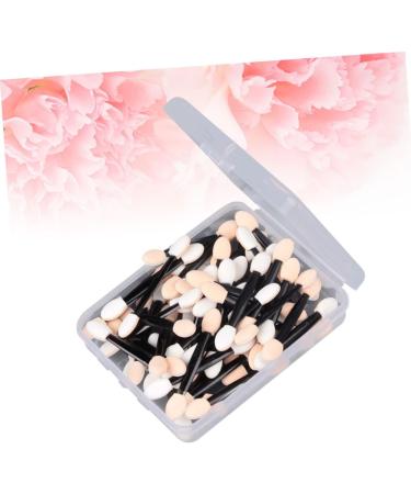 PLAFOPE 50 Pcs Eyeshadow Eyeliner Brushes Sponge Applicator Double Head Eyeshadow Brushes Size 1 Black - Buy Online on GoSupps.com