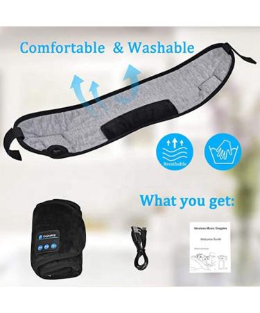 Bluetooth Travel Sleep Mask | 3-in-1 Sleep Headphones & Eye Mask for Ultimate Comfort - Buy Online on GoSupps.com