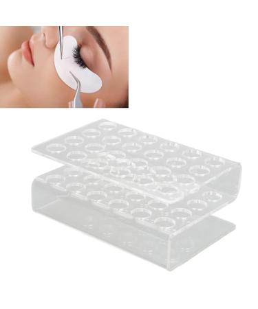 Premium S-Shaped Tweezers with 24 Holes | Large Capacity Transparent Eyelash Organizer for Beauty Salons - Buy Online on GoSupps.com
