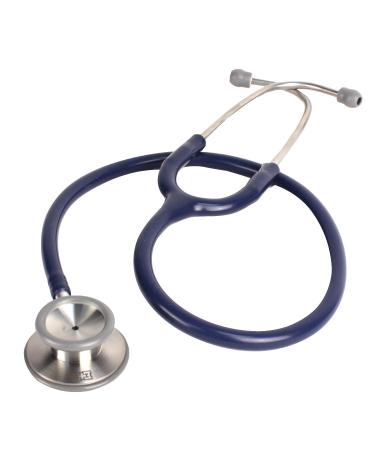 Ever Ready First Aid Pro Classic Dual Head Stethoscope for Paramedics and Nurses 4 Ear Tips Replacement Diaphragm - Navy Blue