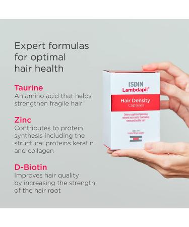 ISDIN Lambdapil Hair Density Capsules - 60 Count for Thinning Hair | Hair Thickening Vitamin Supplement - Buy Online on GoSupps.com