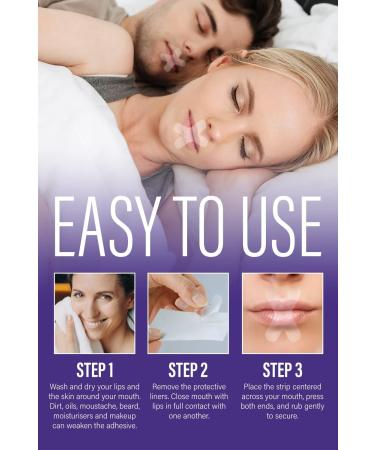 90 Anti-Snoring Sleep Strips for Women | Mouth Tape for Nasal Breathing & Snoring Solution - Buy Online on GoSupps.com