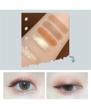 Girls Fruit Eye Shadow Take Notes Eye & Cheek Notebook Tea Earth Color Eye Shadow Makeup Cosmetics (B) - Buy Online on GoSupps.com