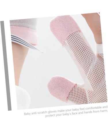 KOMBIUDA Baby Mittens 3 Pairs - Anti-Scratch Breathable Finger Gloves for Infant - No Thumb Stop Mesh Mitts - Prevent Scratches & Sucking - Size L - 2x3pcs - Buy Online on GoSupps.com