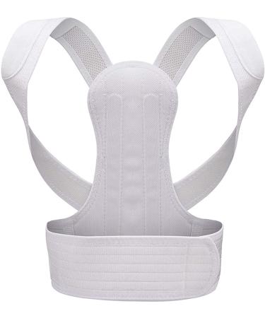 Comfort Posture Corrector Backrest Support Improve Posture And Provide Lumbar Support For Lower And Upper Back Pain (Color : White Size : X-Small) Feito na China Full moon lofty ambition