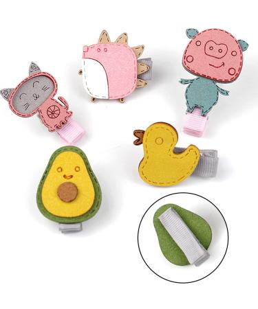 8-Piece Cartoon Hair Needle Animals - Cute Hair Clips for Girls & Toddlers | Sweet Child Hairpins for Babies - Buy Online on GoSupps.com