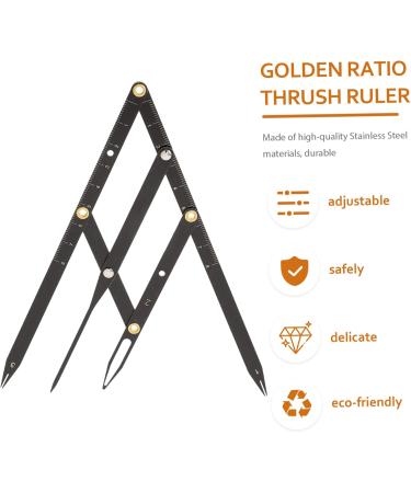 Mobestech 7 Pcs Second Generation Brow Shaping Kit Metal Eyebrow Ruler Eyebrow Positioning Tool 25x5x0.6cmx7pcs Blackx7pcs - Buy Online on GoSupps.com