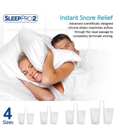 SleepPro Anti Snoring Nose Vents - Set of 4 Snore Stopper Nasal Dilators for Better Sleep | Snoring Solution in 4 Sizes - Buy Online on GoSupps.com