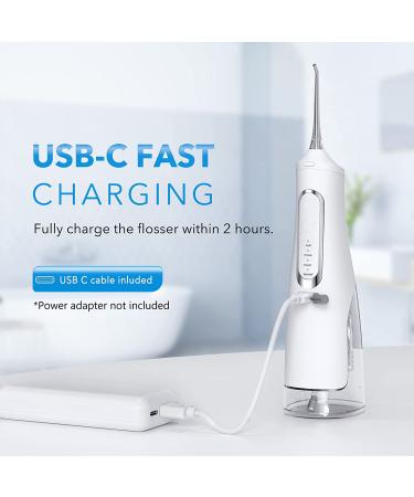 BEBEN Cordless Water Flosser - 4 Modes for Teeth Cleaning | Portable & Rechargeable Dental Oral Irrigator - 300ml | IPX7 - Home & Travel | Creamy White - Buy Online on GoSupps.com