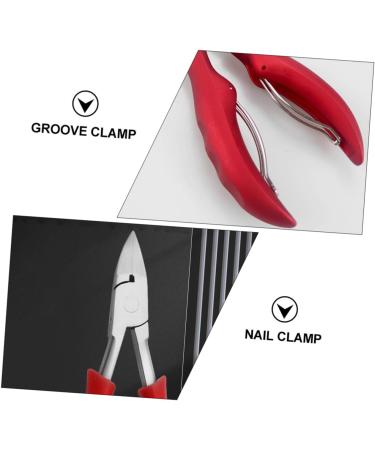 Beavorty 1pc Nail Clippers Needle Nose Pliers Set Jewelry Tools Pedicure Set Round Nose Pedicure Tool Thick Stainless Steel Red Nail Grooming Plier Groove Clamp Manicure Tool Arc Toolkit 13.8x6.8cm - Buy Online on GoSupps.com