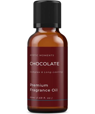 Mystic Moments Chocolate Fragrance Oil 50ml - Ideal for Soaps, Candles, Bath Bombs, Oil Burners & More - Buy Online on GoSupps.com