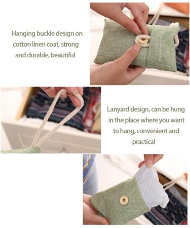 hefeilzmy Skyflying 5 Packs Bamboo Charcoal Bag Remove Odor Linen Style Charcoal Bag Air Freshener Deodorizer and Purifier Bags Odor Eliminator for Car Home Shoe Cabinet Wardrobe Random Color - Buy Online on GoSupps.com