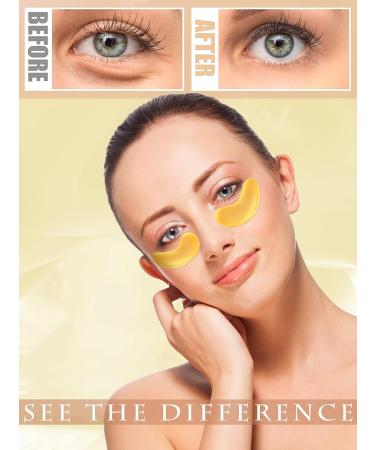 EBANKU 30 Pairs Gold Under Eye Patches | Collagen Eye Masks for Dark Circles, Puffiness & Wrinkles - Buy Online on GoSupps.com