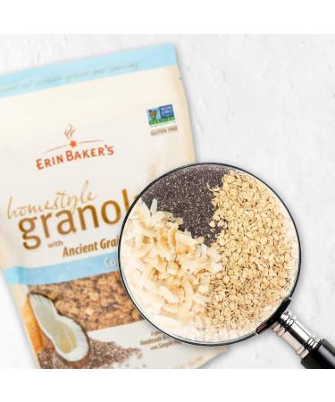 Erin Baker's Coconut Chia Granola - Gluten-Free, Vegan, Non-GMO | 12oz - Buy Online on GoSupps.com