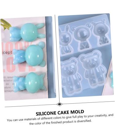 2pcs Coaster DIY Doll Shape Pendants Silicone Baking Mold Ornaments Adorable Ornament Dessert 11.5X6.3X2.4CM White - Buy Online on GoSupps.com