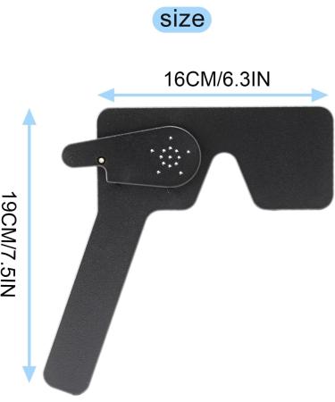 LLKOZN 10X Professional Ophthalmic Lorgnette - 17 Pinhole Black Plastic Vision Test Closure for Accurate Eye Testing - Buy Online on GoSupps.com