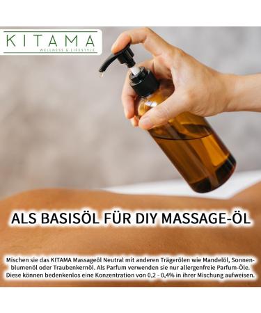 Kitama Massage Oil Neutral 5L | Premium Body Oil for Thai Massage Physiotherapy & Spa - Ideal for Professional Use - Buy Online on GoSupps.com