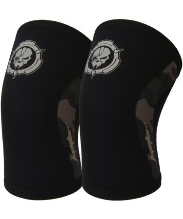Jupiter Elbow Sleeves (Pair) Support for Squat Weightlifting Powerlifting Basketball and Tennis 5mm Neoprene Compression Brace for Both Women and Men (XX-Large) BLACK XX-Large