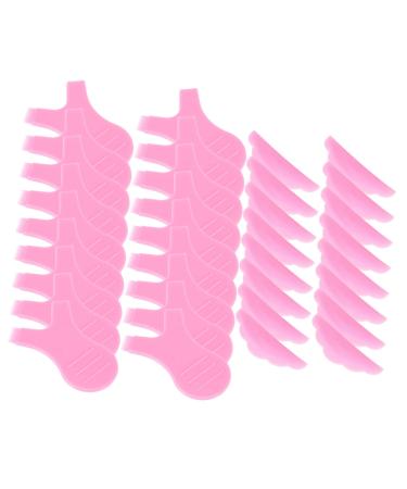 Hemoton 1 Set Eyelash Silicone Gasket Pink Extend Plastic Triple