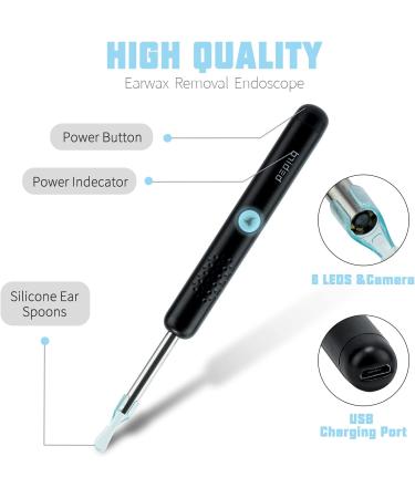 Ear Wax Removal Tool Burdee Ear Cleaner with Scope Camera 1080P FHD Portable Wireless Visual Ear Otoscope Pen Compatible with iPhone Android Smart Phones Suitable for Kids Adults - Buy Online on GoSupps.com