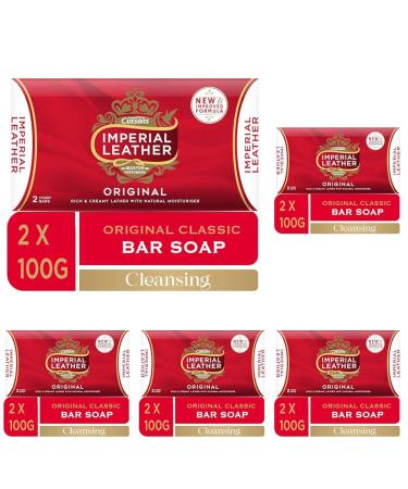 Imperial Leather Bar Soap Original Classic Cleansing Bar Gentle Skin Care Bulk Buy Pack of 45 x 2 bars (total 18 bars) Original 200 g (Pack of 45)