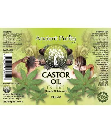  Ancient Purity Castor oil (for hair) 100 ml - Buy Online on GoSupps.com