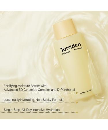Torriden SOLID-IN Ceramide Essence 100ml - Deeply Hydrating Facial Serum with 5 Ceramides & Panthenol for Dry Sensitive Skin | International Shipping Available - Buy Online on GoSupps.com