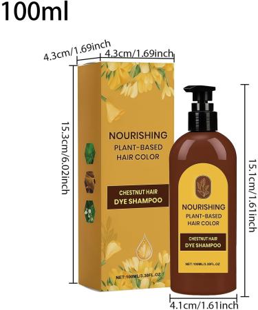 Natural and nourishing hair coloring shampoo for grey hair suitable for men boys girls teenagers athletes and families 100 ml - Buy Online on GoSupps.com