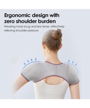 Keenso Double Shoulder Brace - Adjustable Support for Rotator Cuff & Joint Pain Relief - Graphene Fiber Comfort for Women & Men - Buy Online on GoSupps.com