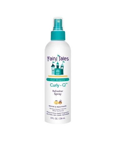 Fairy Tales Curly-Q Curl Refresher for Kids - Lightweight Spray to Define Curls Add Bounce and Reduce Frizz - 8oz Refresher Spray