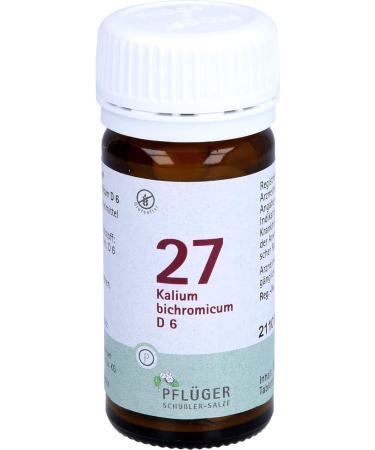 Buy Biochemistry Pfl ger 27 Kalium Bichromic D6 Tablets - 100 Pieces | Fast International Shipping - Buy Online on GoSupps.com